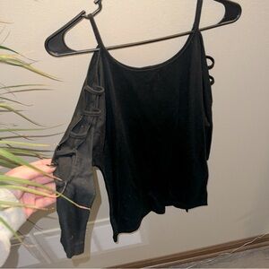 Open arm blouse